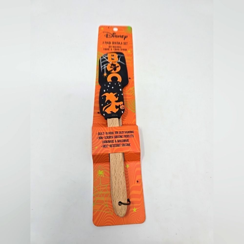 Disney Halloween Mickey & Minnie 2pc Spatula Set Large And Small New